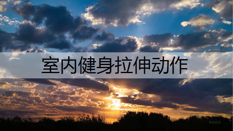 室内健身拉伸动作