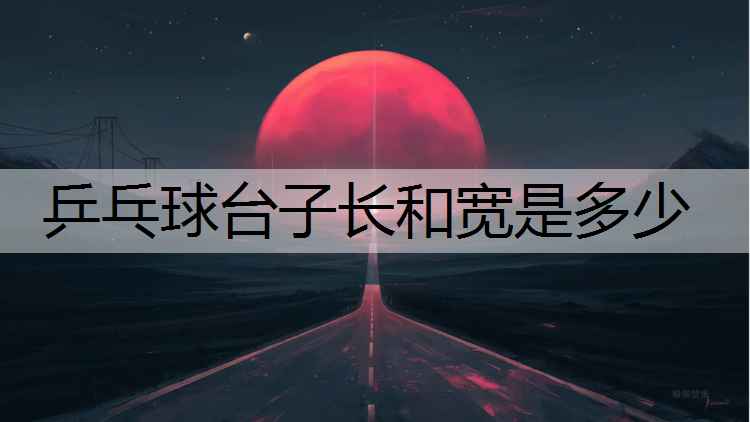 乒乓球台子长和宽是多少