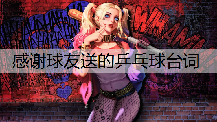 感谢球友送的乒乓球台词